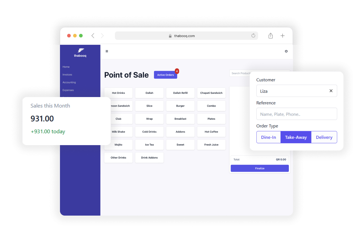 Thabooq Dashboard