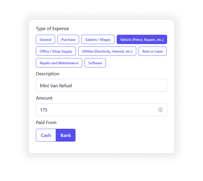 Keep Track of Categorized Expenses